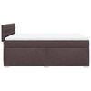 vidaXL Boxspringbett mit Matratze Dunkelbraun 140x200 cm Stoff