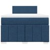 vidaXL Boxspringbett mit Matratze Blau 120x190 cm Stoff