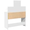 vidaXL Schminktisch mit LED-Beleuchtung Wei&szlig; 100x40x130 cm