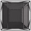 vidaXL Feuerstelle Schwarz 80 x 80 x 40 cm Stahl