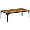 vidaXL Couchtisch Raues Massives Mangoholz und Stahl 110 cm