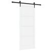 vidaXL Schiebet&uuml;r ORKDAL Wei&szlig; 83 x 202 cm Massives Kiefernholz