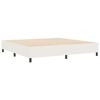 vidaXL Boxspringbett Creme 200 x 200 cm Cordstoff