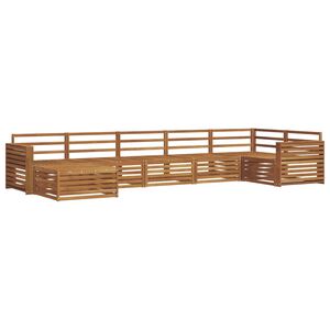 vidaXL Outdoor-Sofagarnitur 7 pcs Natur