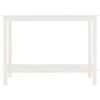 vidaXL Konsolentisch Wei&szlig; 110x40x80 cm Massivholz Kiefer