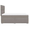 vidaXL Boxspringbett mit Matratze Taupe 140x200 cm Stoff