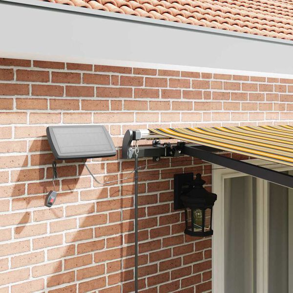 vidaXL Einziehbare Markise Mehrfarbig 500 x 350 cm Stoff