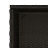 vidaXL Gartenschrank Schwarz 50x55x115 cm Poly Rattan