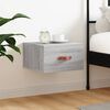vidaXL Wand-Nachttisch Grau Sonoma 35x35x20 cm