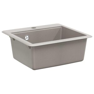 vidaXL Waschbecken Grau 470 x 440 mm Granit