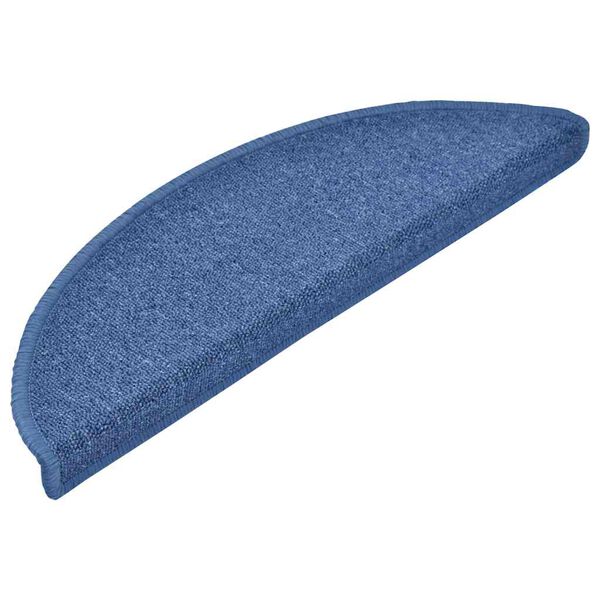 vidaXL Stufenmatten 20 Stk. 56x17x3 cm Blau Halbrund