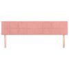 vidaXL Kopfteile 2 Stk. Rosa 90x5x78/88 cm Samt