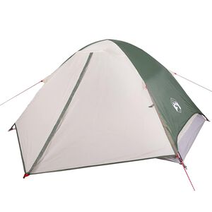 vidaXL Kuppel-Campingzelt 4 Personen Gr&uuml;n Wasserdicht