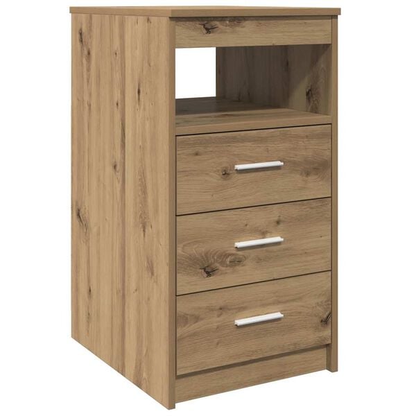 vidaXL Schubladenschrank Artisan-Eiche 40x50x76 cm Holzwerkstoff