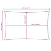 vidaXL Sonnensegel Oxford-Gewebe Rechteckig 5x8 m Beige