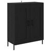 vidaXL Highboard Schwarz Eichen-Optik 69,5 x 34 x 180 cm Holzwerkstoff