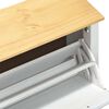 vidaXL Schuhschrank Corona Wei&szlig; 99 x 32 x 122 cm Massives Kiefernholz