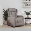 vidaXL Relaxsessel Elektrisch Taupe Stoff