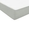 vidaXL Boxspringbett mit Matratze & LED Hellgrau 140x220 cm Samt