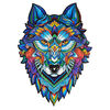UNIDRAGON 310-tlg. Holzpuzzle Majestic Wolf King Size 30x41 cm