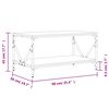 vidaXL Couchtisch Braun Eichen-Optik 90x50x45 cm Holzwerkstoff