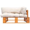 vidaXL Garten-Palettensofa mit Kissen in Sandfarben Kiefernholz