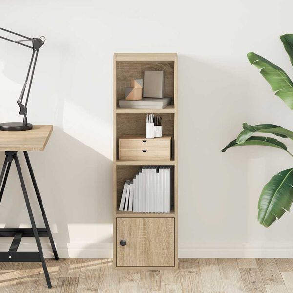 vidaXL B&uuml;cherregal Sonoma-Eiche 31x24x102 cm Holzwerkstoff