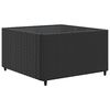 vidaXL 7-tlg. Garten-Lounge-Set mit Kissen Schwarz Poly Rattan