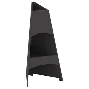 vidaXL Feuerstelle Schwarz 50 x 50 x 95 cm Stahl