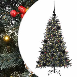 vidaXL K&uuml;nstlicher Weihnachtsbaum Gr&uuml;n 120 cm PVC, Plastik und Stahl