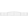 vidaXL Gabionen mit Hochbogen 20 Stk. 400x30x40/60 cm Verzinktes Eisen