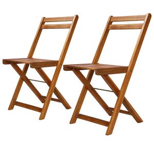 vidaXL Outdoor-Bistrost&uuml;hle 2 Stk. Massivholz Akazie