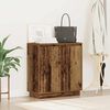 vidaXL LED-Sideboard mit Regal Altholz 71 x 34,5 x 75 cm Holzwerkstoff