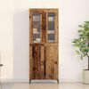 vidaXL Highboard 2 pcs Altholz 69,5 x 34 x 180 cm Holzwerkstoff