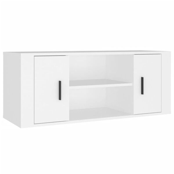 vidaXL TV-Schrank Wei&szlig; 100x35x40 cm Holzwerkstoff