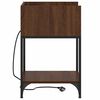 vidaXL Nachttisch Braun Eichen-Optik 40 x 40 x 61 cm Holzwerkstoff