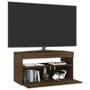 vidaXL TV-Schrank mit LED-Leuchten Braun Eichen-Optik 75x35x40 cm