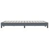 vidaXL Boxspringbett ohne Matratze Dunkelgrau 120x220 cm Samt