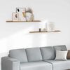 vidaXL Wandregal mit Regal 2 pcs Braun 115 x 9 x 3 cm Holzwerkstoff