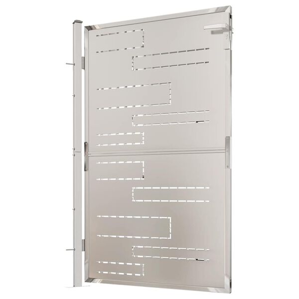 vidaXL Gartentor 100 x 145 cm Edelstahl