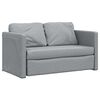 vidaXL Bodensofa mit Schlaffunktion Hellgrau 112x174x55 cm Stoff
