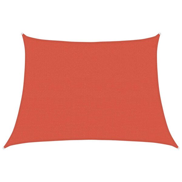 vidaXL Sonnensegel 160 g/m&sup2; Trapezform Terrakottarot 4/5x3 m HDPE