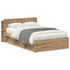 vidaXL Bettgestell mit Stauraum Artisan-Eiche 120 x 190 cm