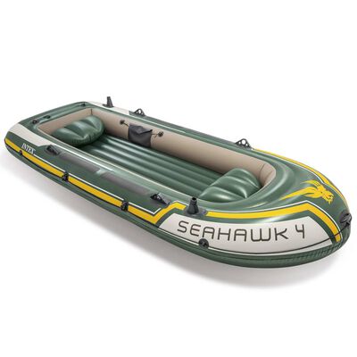 Intex Schlauchboot mit Rudern und Pumpe Seahawk 4 Set 68351NP