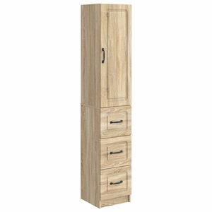 vidaXL Schrankset 2 stk. 33 x 34,5 x 87 cm Holzwerkstoff Sonoma-Eiche