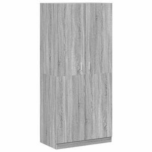 vidaXL Kleiderschrank Grau Sonoma 90x52x200 cm Holzwerkstoff