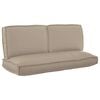 vidaXL Kissenset 3 pcs Taupe Oxford-Stoff