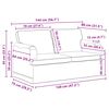 vidaXL Sofa Set 2 pcs Hellgrau 144 x 80 x 85 cm Stoff
