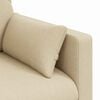 vidaXL Sofa Creme Gesamtabmessungen: 139 x 78 x 80 cm (B x T x H) Samt