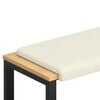 vidaXL Bankkissen Cord Creme Tiefe 35 cm